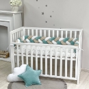 Protectie laterala patut bebe menta-bej (5)
